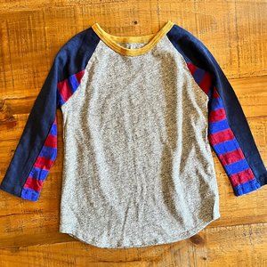 Boys Crewcuts Raglan 3/4 Sleeve Length Shirt Size 6-7